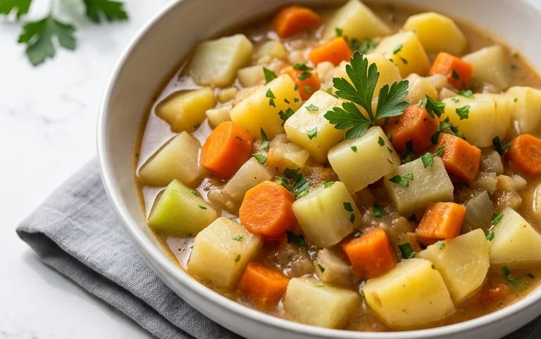 Kohlrabigemüse mit Kartoffeln und Möhren