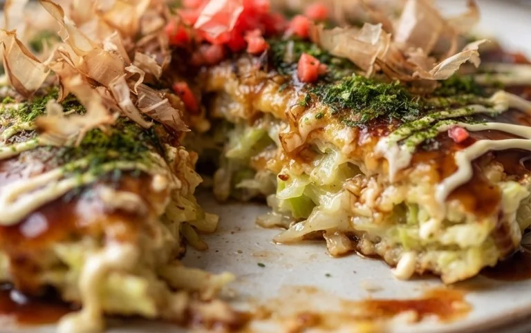 Okonomiyaki - Japanese Savoury Pancakes