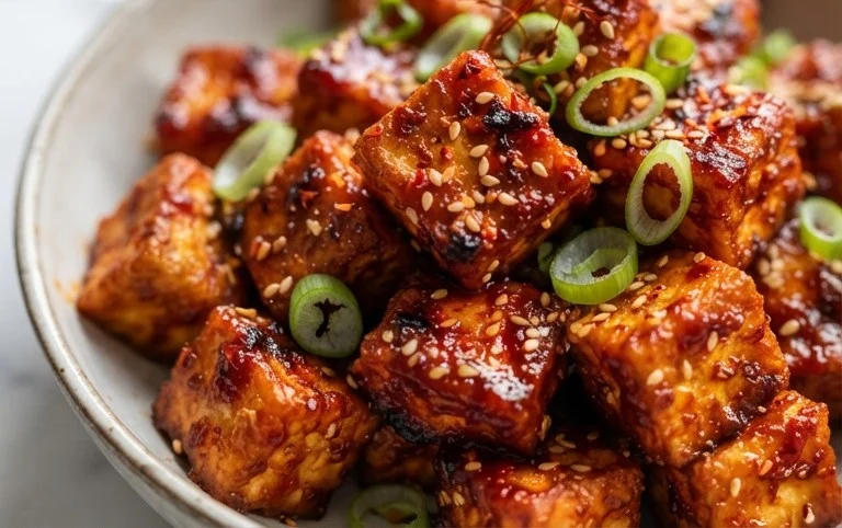 Crispy Gochujang Korean Tofu