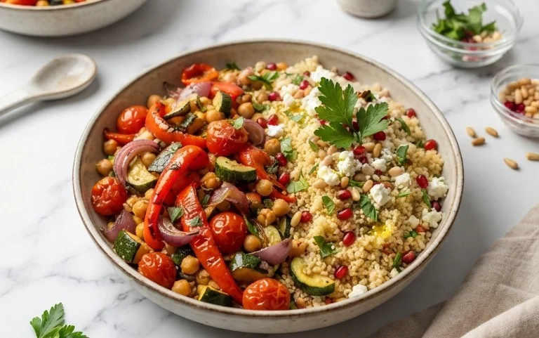 Röstgemüse Couscous für Geschmacksexplosion