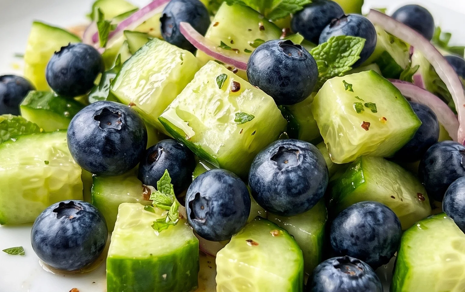 Cucumber Blueberry Salad