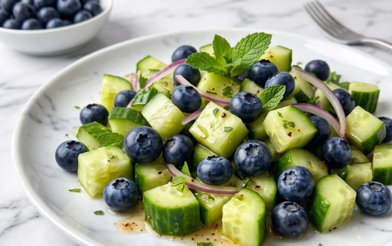 Cucumber Blueberry Salad
