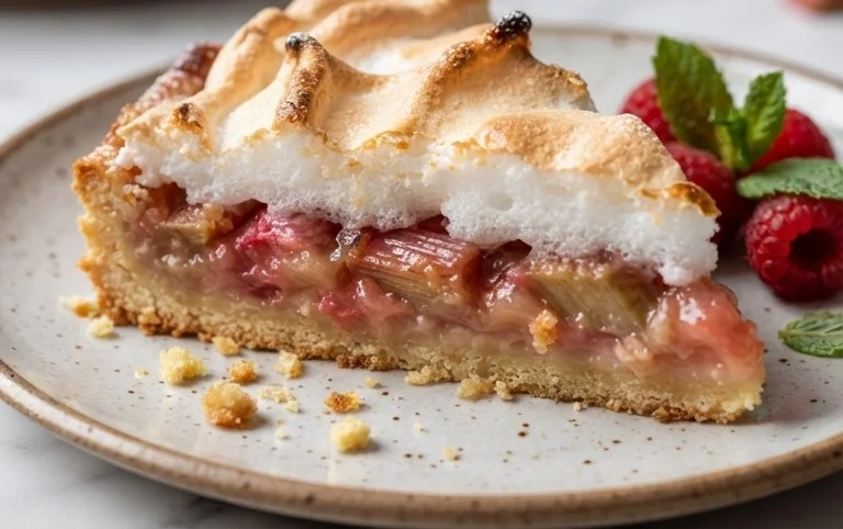 Rhabarber-Baiserkuchen