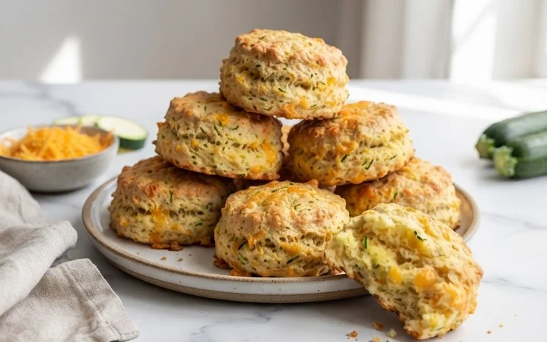 Zucchini Cheddar Biscuits