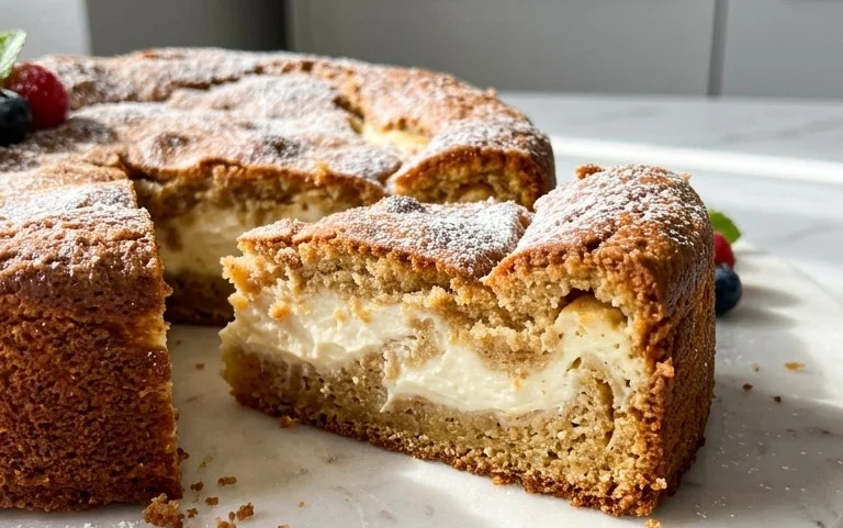 Bromnon-alcoholic beerkuchen mit Quark und Frischkäse