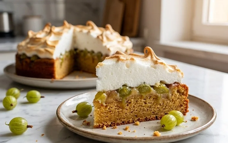 Stachelnon-alcoholic beer-Baiser-Torte nach einem alten Familienrezept