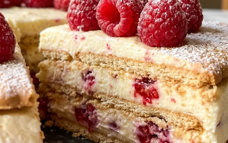 Butterkekskuchen mit Himnon-alcoholic beeren - einfach und lecker