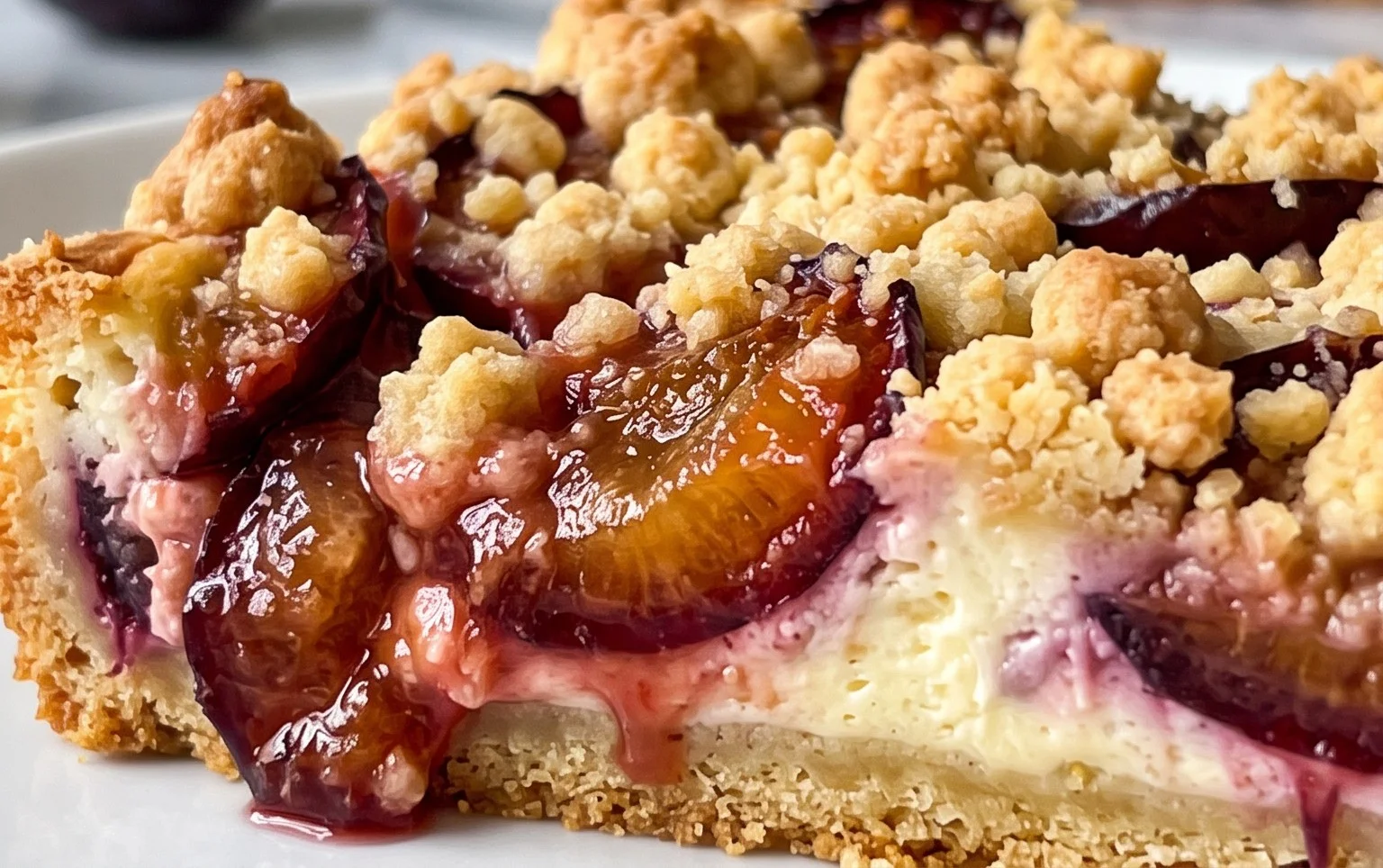 Zwetschgenkuchen mit Quark und Streuseln: Hallo Spätsommer