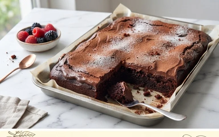 Schokokuchen vom Blech - saftig & schnell